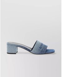 Givenchy - '4G' Open Toe Block Heel Sandals - Lyst