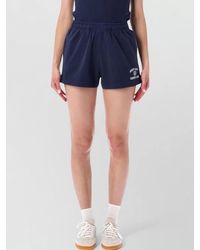 Sporty & Rich - Campus Lounge Shorts Cotton Mid Length - Lyst