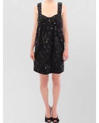 Dolce & Gabbana - Silk Floral-Print Crystal-Embellished Sleeveless Sweetheart-Neck Mini Dress - Lyst