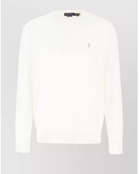 Polo Ralph Lauren - Cotton Sweater With Ribbed Cuffs And Hem - Lyst