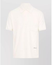 Maison Margiela - Cotton Logo-Print Polo Shirt - Lyst