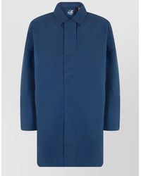 K-Way - Technical Fabric Long Coat - Lyst