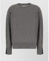 Stella McCartney - Virgin Wool Ribbed Crew-Neck Loose-Fit Jumper - Lyst