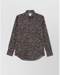 Paul Smith - Floral-Print Long-Sleeve Cotton Shirt - Lyst