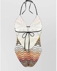 Missoni - Greek Pattern One-Piece Swimsuit - Lyst