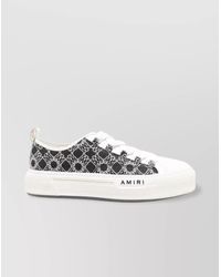 Amiri Ma Quad Jacquard Court Sneakers in White for Men | Lyst