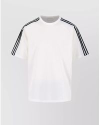 Y-3 - Ribbed Crew Neck Short Sleeve T-Shirt - Lyst