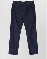 Maison Kitsuné - Straight Leg Denim Trousers - Lyst