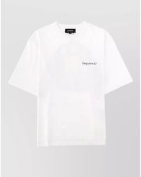 DSquared² - Crew Neck Graphic Print Short Sleeve Shirt - Lyst