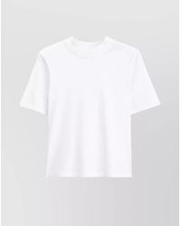 Filippa K - Cropped Organic Cotton Jersey T-Shirt - Lyst