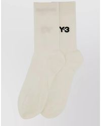 Y-3 - Crew Socks Ribbed Cuffs Ankle Length - Lyst