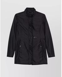 Fay - High-Neck Short Jacket - Lyst