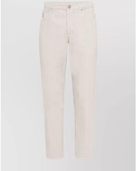 Brunello Cucinelli - Trousers With Back Pockets And Belt Loops - Lyst