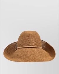 Emporio Armani - Woven Wide Brim Sun Hat - Lyst