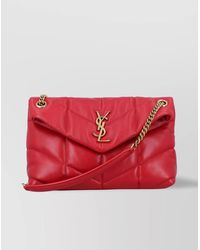 Saint Laurent - Loulou Puffer Small Leather Shoulder Bag - Lyst