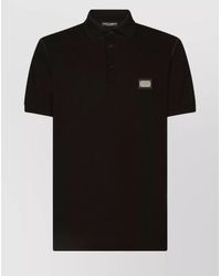 Dolce & Gabbana - Cotton Piqué Short-Sleeve Polo Shirt - Lyst