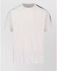 Y-3 - Short Sleeve Crew Neck Striped Top - Lyst