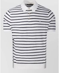 Ralph Lauren - Polo Shirt Short Sleeves Striped Ribbed Collar - Lyst