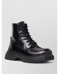 Fendi - Leather Combat Boots - Lyst