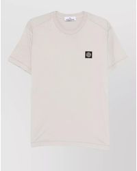 Stone Island - Cotton Logo-Patch Crew-Neck T-Shirt - Lyst