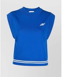Autry - Ribbed Knit Logo Tank Top - Lyst