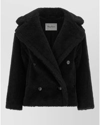 Max Mara - Silk-Blend Double-Breasted Short Coat - Lyst