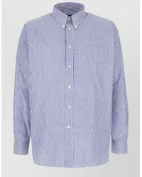 Willy Chavarria - Cotton Blend Shirt Button Down Collar - Lyst