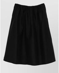 TOTEME - Wool A-Line Midi Skirt - Lyst