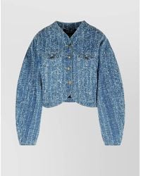 ROTATE BIRGER CHRISTENSEN - Cotton Short Jacket - Lyst