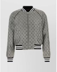 Gucci - Embellished Tweed Bomber Jacket - Lyst