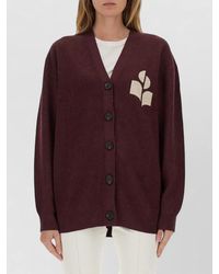Isabel Marant - Norton Knit Cardigan Top Long Sleeves - Lyst