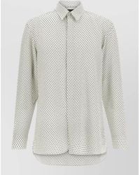 Tom Ford - Silk Diamond Print Fluid Fit Shirt - Lyst