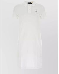 Polo Ralph Lauren - Cotton Polo Midi Dress - Lyst