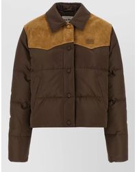 Miu Miu - Down Quilted Cropped Puffer Jacket - Lyst