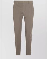 PT Torino - Straight Leg Trousers With Back Pockets And Belt Loops - Lyst