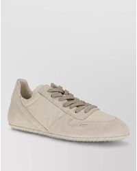 Rick Owens - Calf Leather Low-Top Lace-Up Sneakers - Lyst