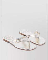 Roger Vivier - Leather Flip Flops - Lyst