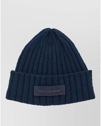 Dolce & Gabbana - Knit Cap Ribbed Design Folded Cuff - Lyst