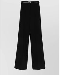 Sportmax - Belted Regular-Fit Wide-Leg Trousers - Lyst