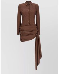 GIUSEPPE DI MORABITO - Cotton Shirt Mini Dress - Lyst