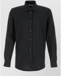 Jil Sander - Wool Blend Shirt Long Sleeves Collar - Lyst