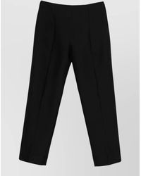 TOTEME - Silk Wool Slim-Fit Straight Trousers - Lyst