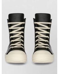 Rick Owens - High Top Sneakers Contrast Sole Leather Toe - Lyst