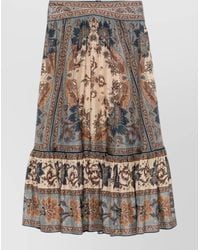 Zimmermann - Ascension Floral Tiered Maxi Waist Skirt - Lyst