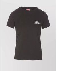 KENZO - Cotton Logo Print T-Shirt - Lyst
