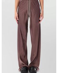Rick Owens - Silk Loose-Fit Drawstring Floor-Length Trousers - Lyst