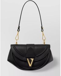 Versace - Virtus Small Leather Shoulder Bag - Lyst