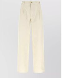 A.P.C. - Cotton Wide-Leg Trousers - Lyst