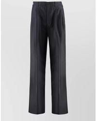 Maison Margiela - High Waist Cotton Chino Tailored Trousers - Lyst