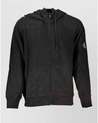 Calvin Klein - Cotton Zip-Up Hooded Jacket - Lyst